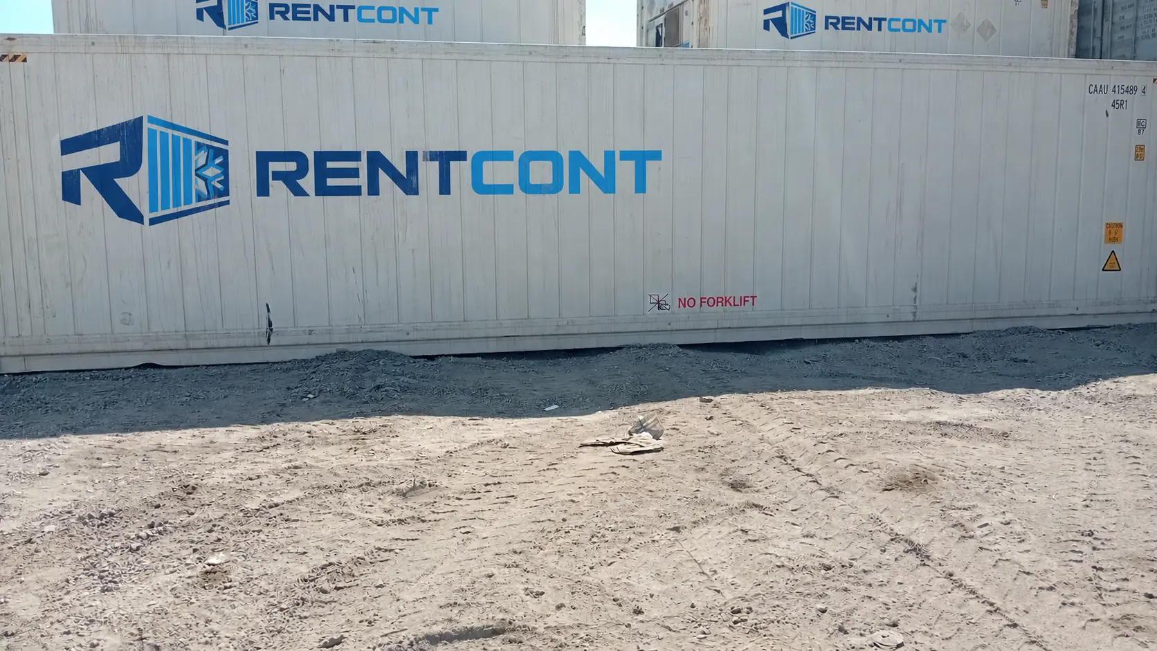 Rentcont markalı 40 fit reefer konteyner
